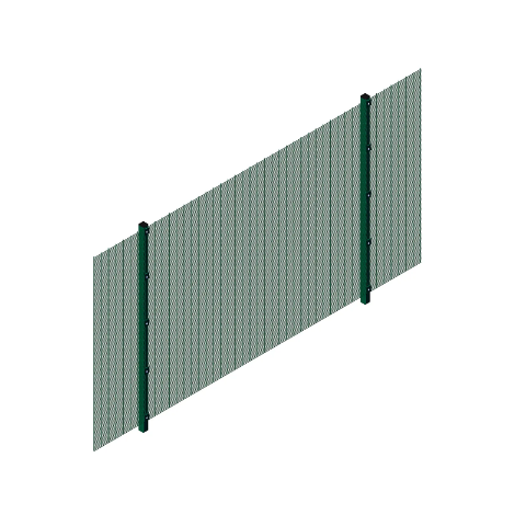 Picture of 2.4m High 358 Prison Mesh System Kit  | Anti Climb | Durable & Attractive Boundaries | Dig In (Inground) | Base Plated