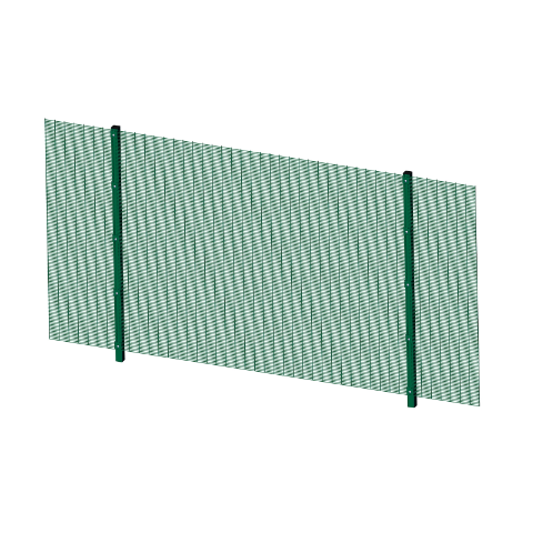 Picture of 2.4m High 358 Prison Mesh System Kit  | Anti Climb | Durable & Attractive Boundaries | Dig In (Inground) | Base Plated