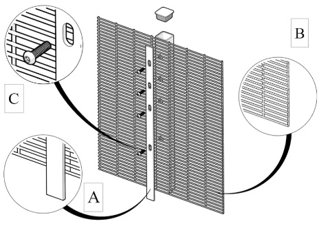 Picture of 2.4m High 358 Prison Mesh System Kit  | Anti Climb | Durable & Attractive Boundaries | Dig In (Inground) | Base Plated