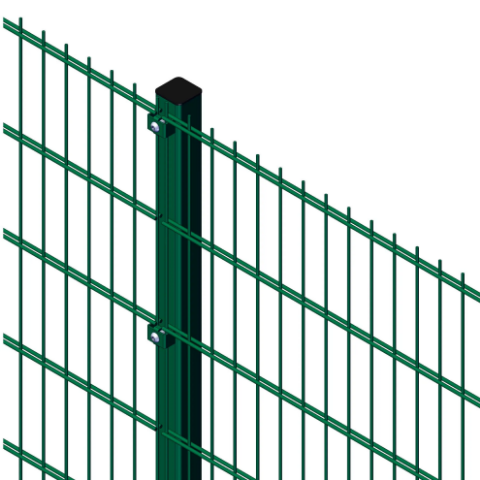 Picture of 2.4m High 656 Twin Wire Mesh Fencing Kit (2.5m) | Anti-Climb, High Security, Durable & Attractive | Dig-In & Base Plated Options