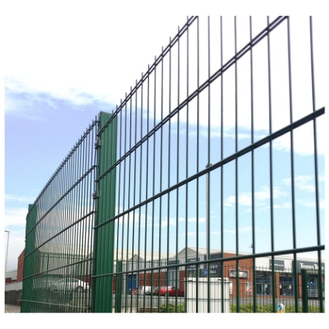 Picture of 2.4m High 656 Twin Wire Mesh Fencing Kit (2.5m) | Anti-Climb, High Security, Durable & Attractive | Dig-In & Base Plated Options