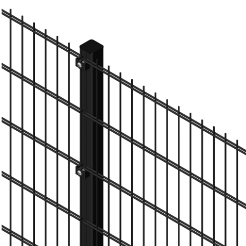 Picture of 2.4m High 656 Twin Wire Mesh Fencing Kit (2.5m) | Anti-Climb, High Security, Durable & Attractive | Dig-In & Base Plated Options