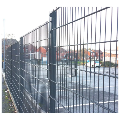 Picture of 2.4m High 656 Twin Wire Mesh Fencing Kit (2.5m) | Anti-Climb, High Security, Durable & Attractive | Dig-In & Base Plated Options