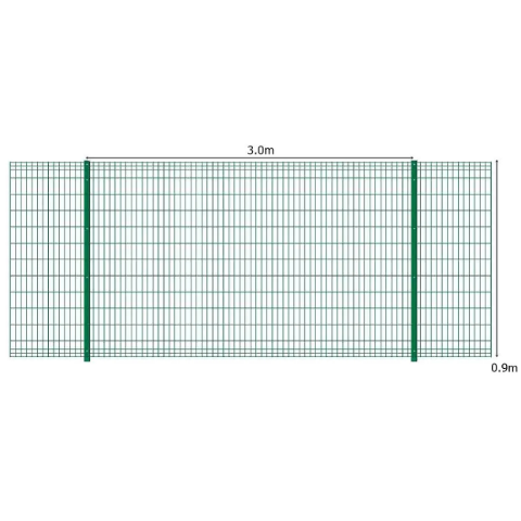 Picture of 1.5m High Fold Top Mesh System Kit | Anti-Climb, Durable, Attractive Boundaries | Dig-In & Base Plated Options